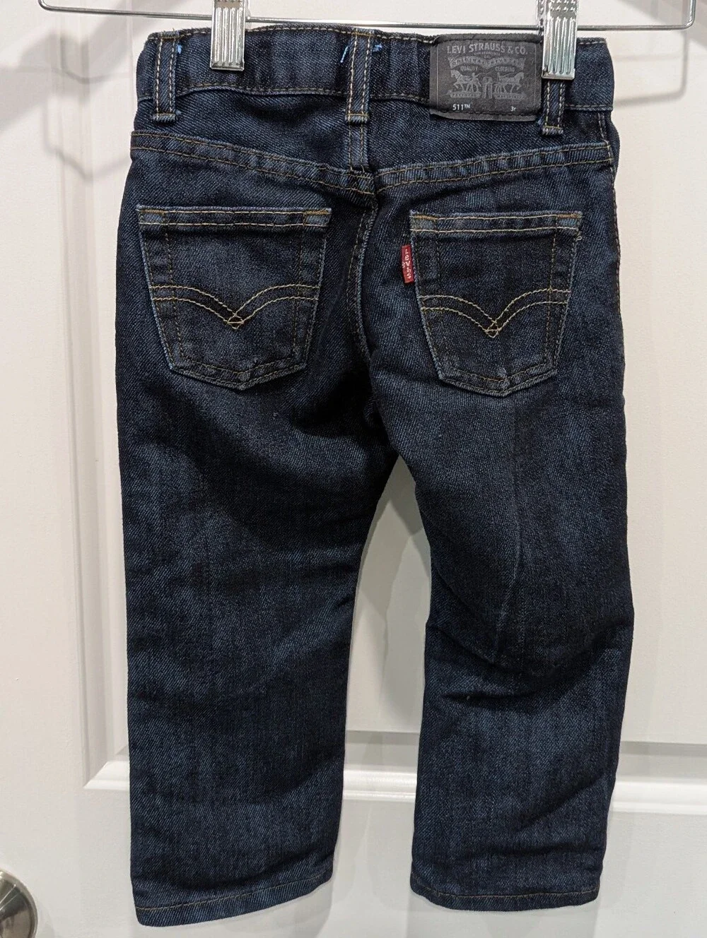 Levi's Kids 511 Slim Jeans Denim Dark Wash Pants Toddler Little Boy Size 3 3T